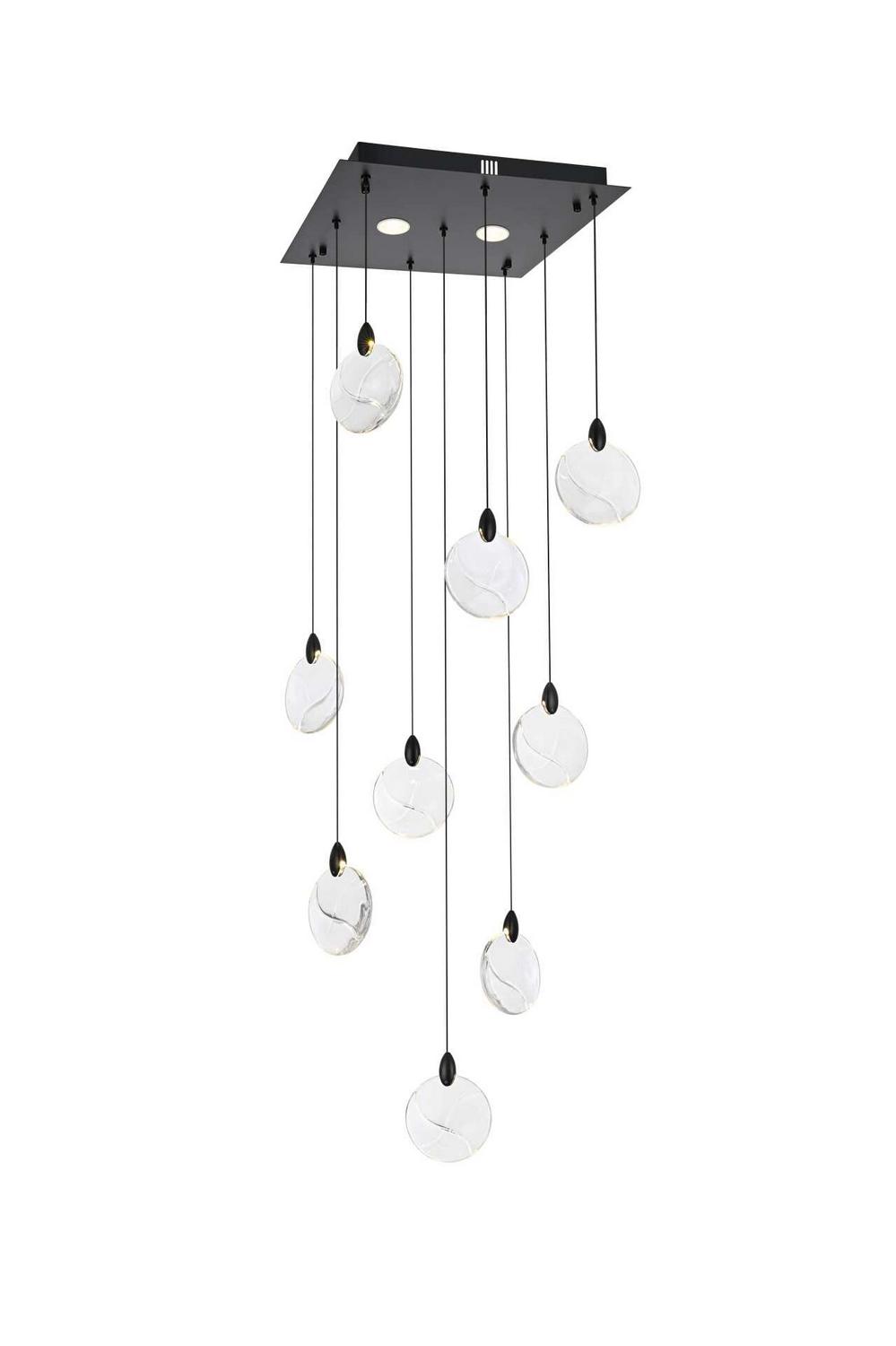 Elegant Lighting - 1012S20BK-01CR - LED Pendant - Avery - Black