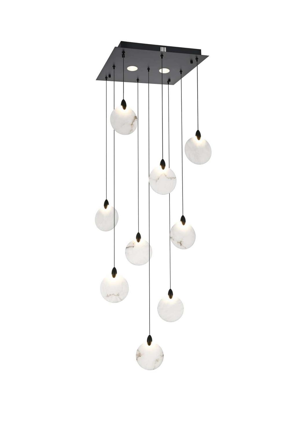 Elegant Lighting - 1012S20BK-11ST - LED Pendant - Avery - Black