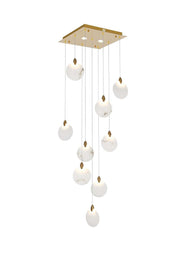 Elegant Lighting - 1012S20SG-11ST - LED Pendant - Avery - Satin Gold