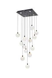 Elegant Lighting - 1012S26BK-11ST - LED Pendant - Avery - Black