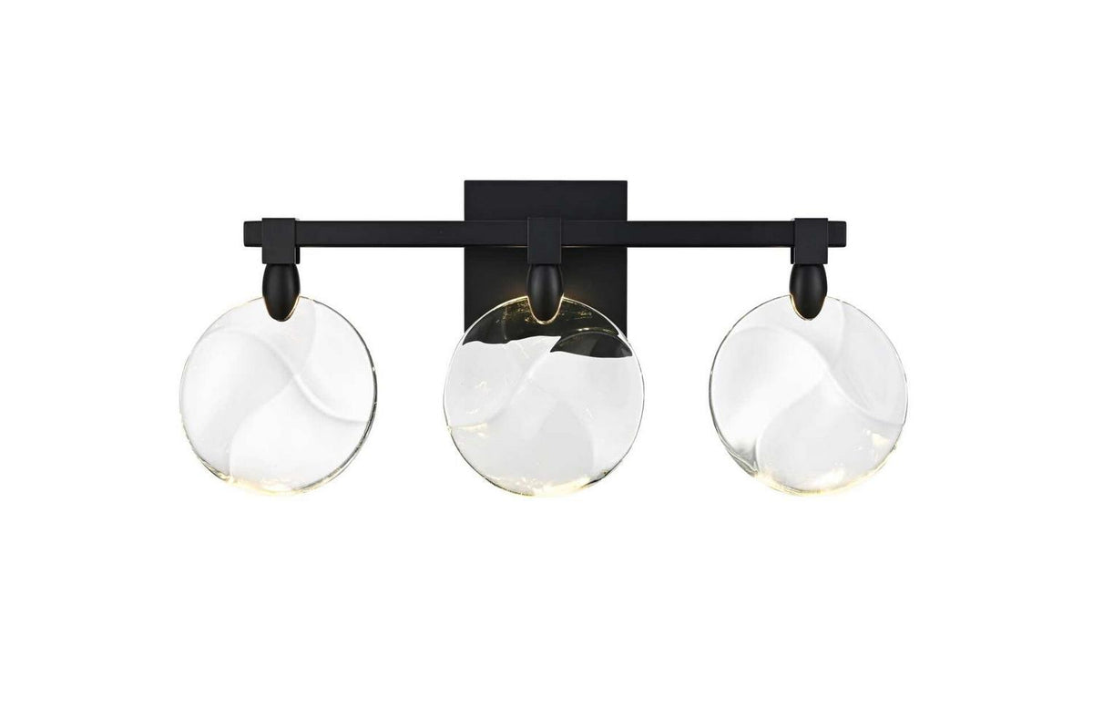 Elegant Lighting - 1012W22BK-01CR - LED Wall Sconce - Avery - Black