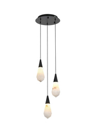 Elegant Lighting - 1013D12BK-22ST - LED Pendant - Amora - Black