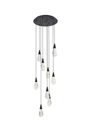 Elegant Lighting - 1013D20BK-02CR - LED Pendant - Amora - Black