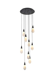 Elegant Lighting - 1013D20BK-22ST - LED Pendant - Amora - Black