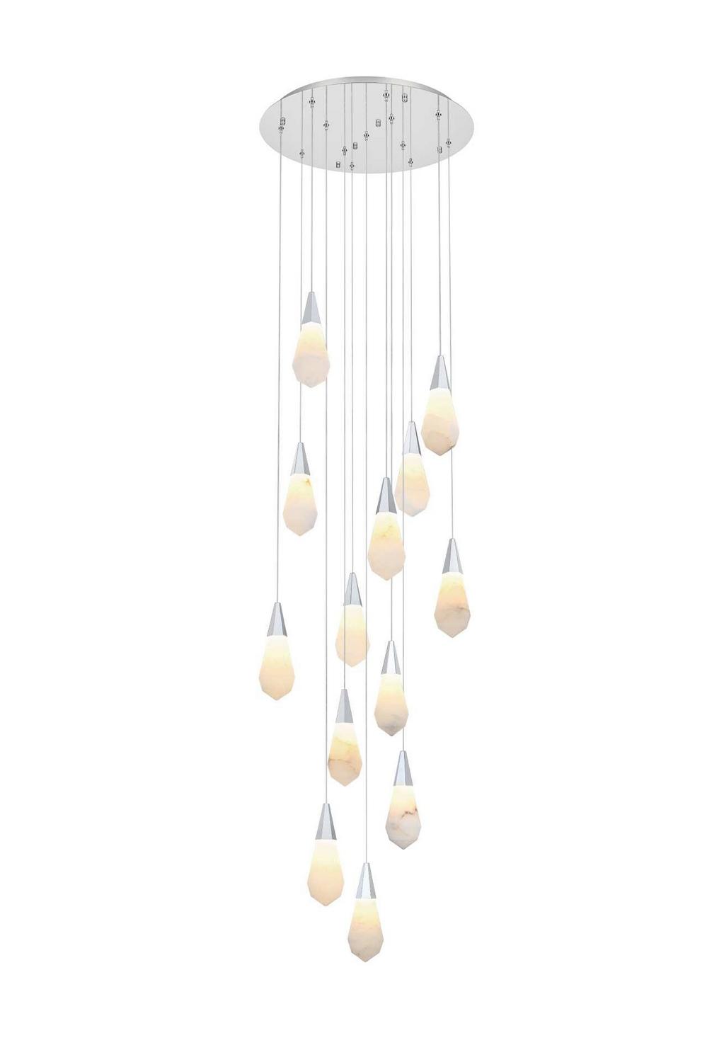 Elegant Lighting - 1013D24C-22ST - LED Pendant - Amora - Chrome