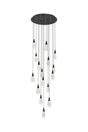 Elegant Lighting - 1013D28BK-02CR - LED Pendant - Amora - Black