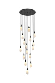 Elegant Lighting - 1013D28BK-22ST - LED Pendant - Amora - Black
