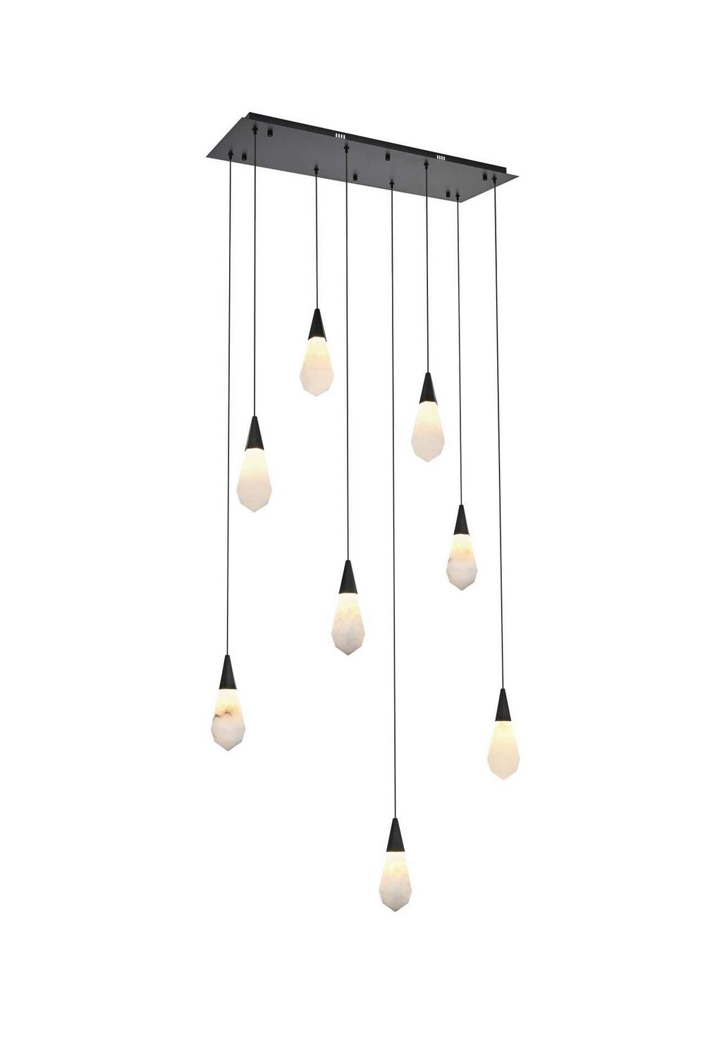 Elegant Lighting - 1013D36BK-22ST - LED Pendant - Amora - Black