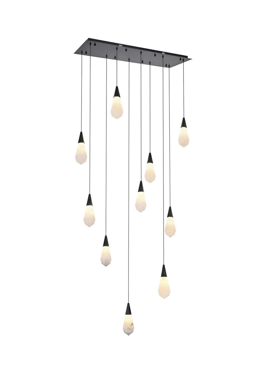 Elegant Lighting - 1013D42BK-22ST - LED Pendant - Amora - Black