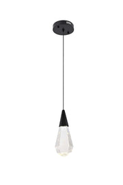 Elegant Lighting - 1013D5BK-02CR - LED Pendant - Amora - Black