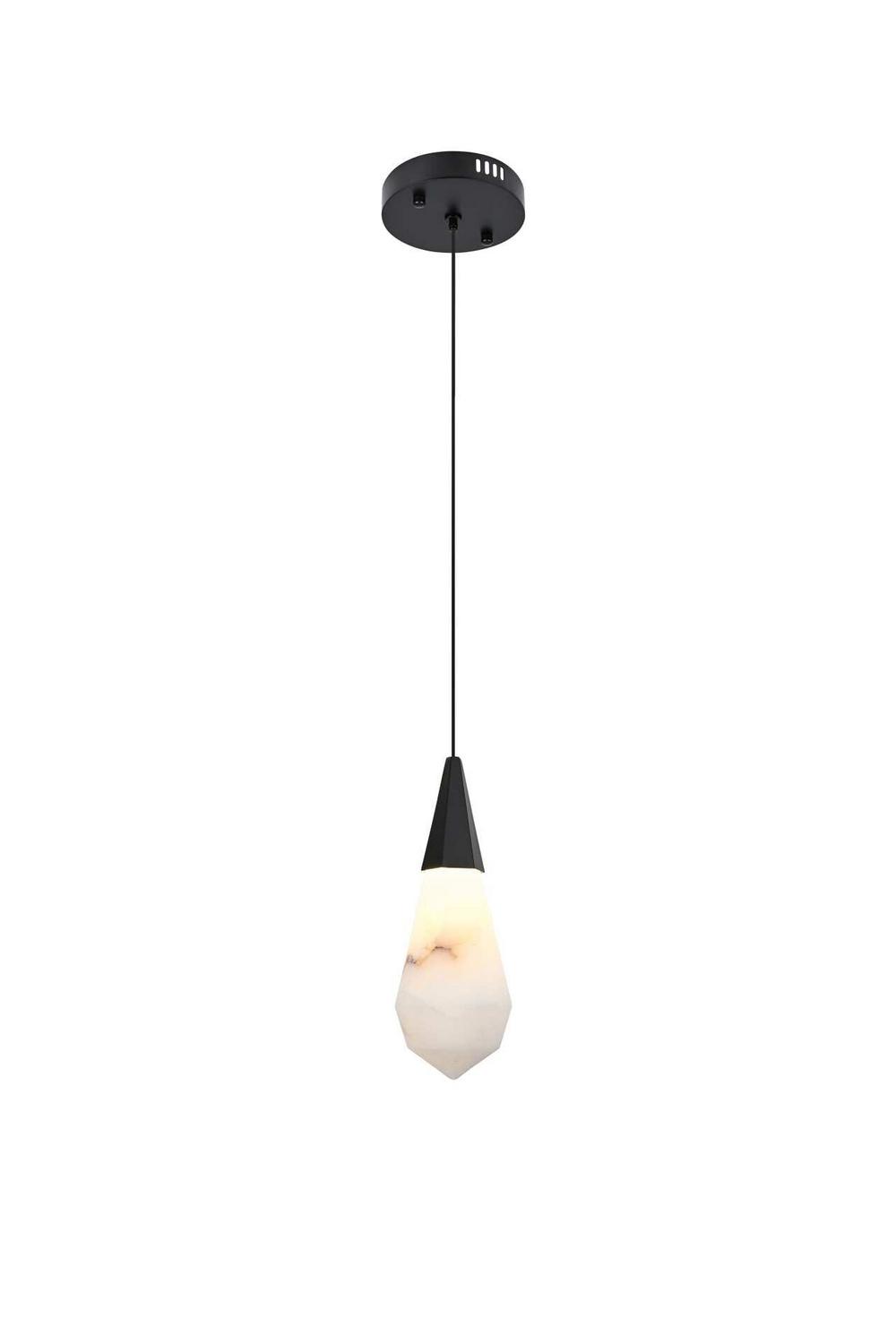 Elegant Lighting - 1013D5BK-22ST - LED Pendant - Amora - Black