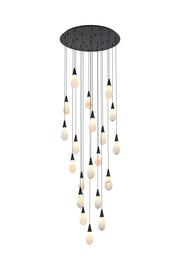Elegant Lighting - 1013G32BK-22ST - LED Chandelier - Amora - Black