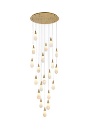 Elegant Lighting - 1013G32SG-22ST - LED Chandelier - Amora - Satin Gold