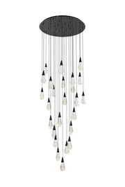 Elegant Lighting - 1013G36BK-02CR - LED Chandelier - Amora - Black