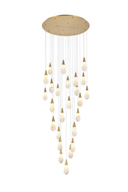 Elegant Lighting - 1013G36SG-22ST - LED Chandelier - Amora - Satin Gold