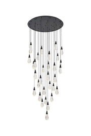 Elegant Lighting - 1013G42BK-02CR - LED Chandelier - Amora - Black