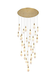 Elegant Lighting - 1013G42SG-22ST - LED Chandelier - Amora - Satin Gold