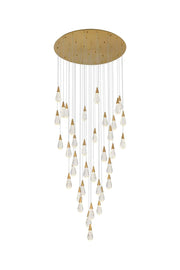 Elegant Lighting - 1013G48SG-02CR - LED Chandelier - Amora - Satin Gold
