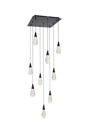 Elegant Lighting - 1013S20BK-02CR - LED Pendant - Amora - Black