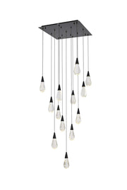 Elegant Lighting - 1013S26BK-02CR - LED Pendant - Amora - Black