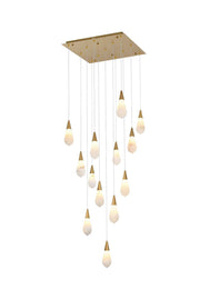 Elegant Lighting - 1013S26SG-22ST - LED Pendant - Amora - Satin Gold