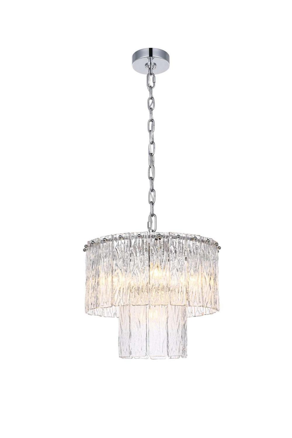 Elegant Lighting - 1015D16C-03GL - Six Light Chandelier - Georgina - Chrome