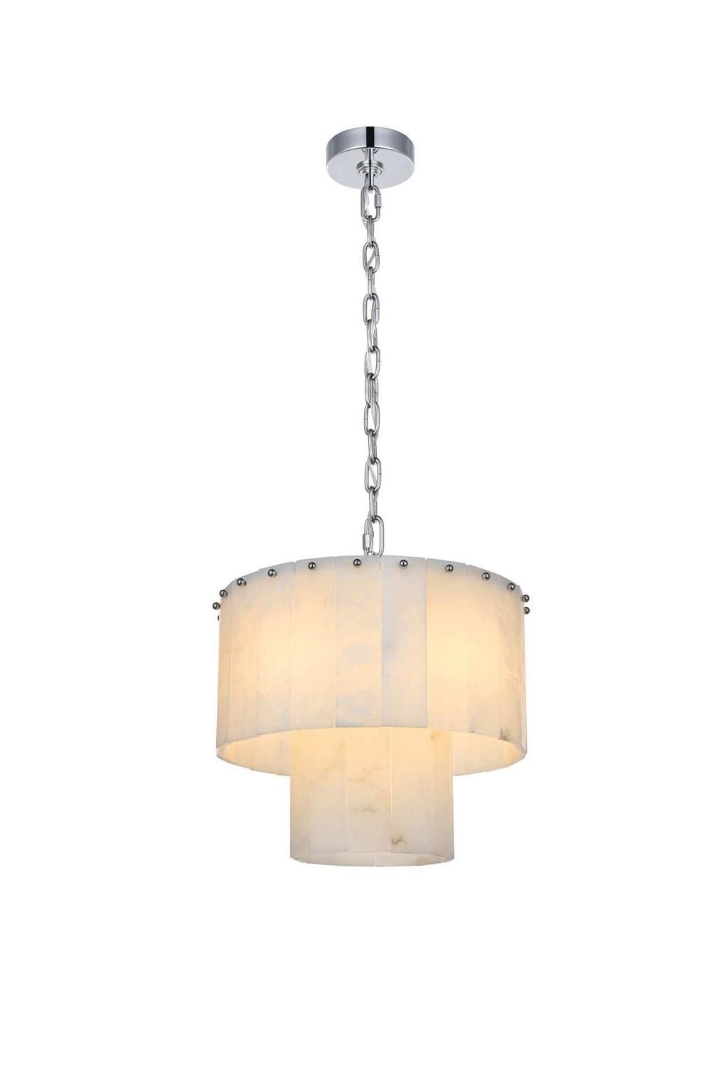Elegant Lighting - 1015D16C-33ST - Six Light Chandelier - Georgina - Chrome
