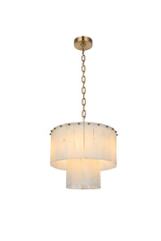 Elegant Lighting - 1015D16SG-33ST - Six Light Chandelier - Georgina - Satin Gold