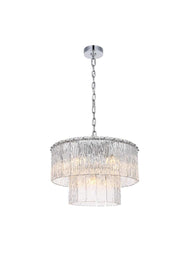 Elegant Lighting - 1015D20C-03GL - Nine Light Chandelier - Georgina - Chrome