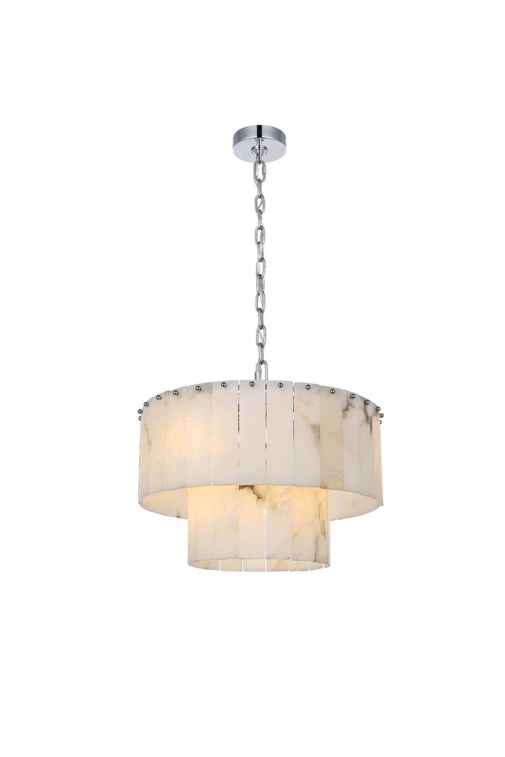 Elegant Lighting - 1015D20C-33ST - Nine Light Chandelier - Georgina - Chrome