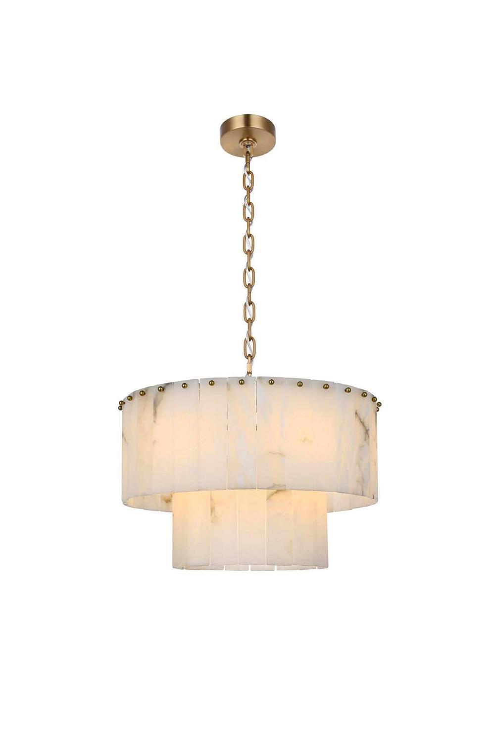 Elegant Lighting - 1015D20SG-33ST - Nine Light Chandelier - Georgina - Satin Gold