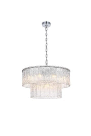 Elegant Lighting - 1015D24C-03GL - 12 Light Chandelier - Georgina - Chrome