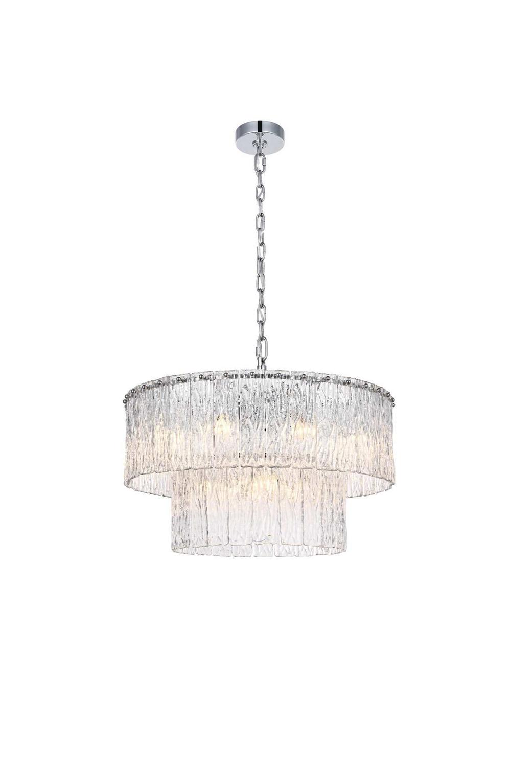 Elegant Lighting - 1015D24C-03GL - 12 Light Chandelier - Georgina - Chrome