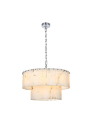 Elegant Lighting - 1015D24C-33ST - 12 Light Chandelier - Georgina - Chrome
