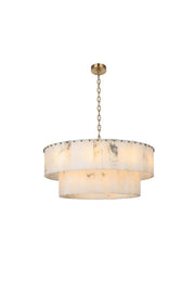 Elegant Lighting - 1015D32L2SG-33ST - 18 Light Chandelier - Georgina - Satin Gold