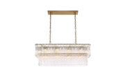 Elegant Lighting - 1015D36SG-03GL - 14 Light Chandelier - Georgina - Satin Gold