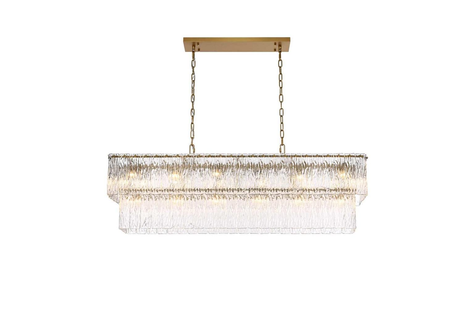 Elegant Lighting - 1015D48SG-03GL - 20 Light Chandelier - Georgina - Satin Gold