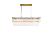 Elegant Lighting - 1015D48SG-03GL - 20 Light Chandelier - Georgina - Satin Gold