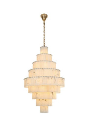 Elegant Lighting - 1015G40SG-33ST - 59 Light Chandelier - Georgina - Satin Gold