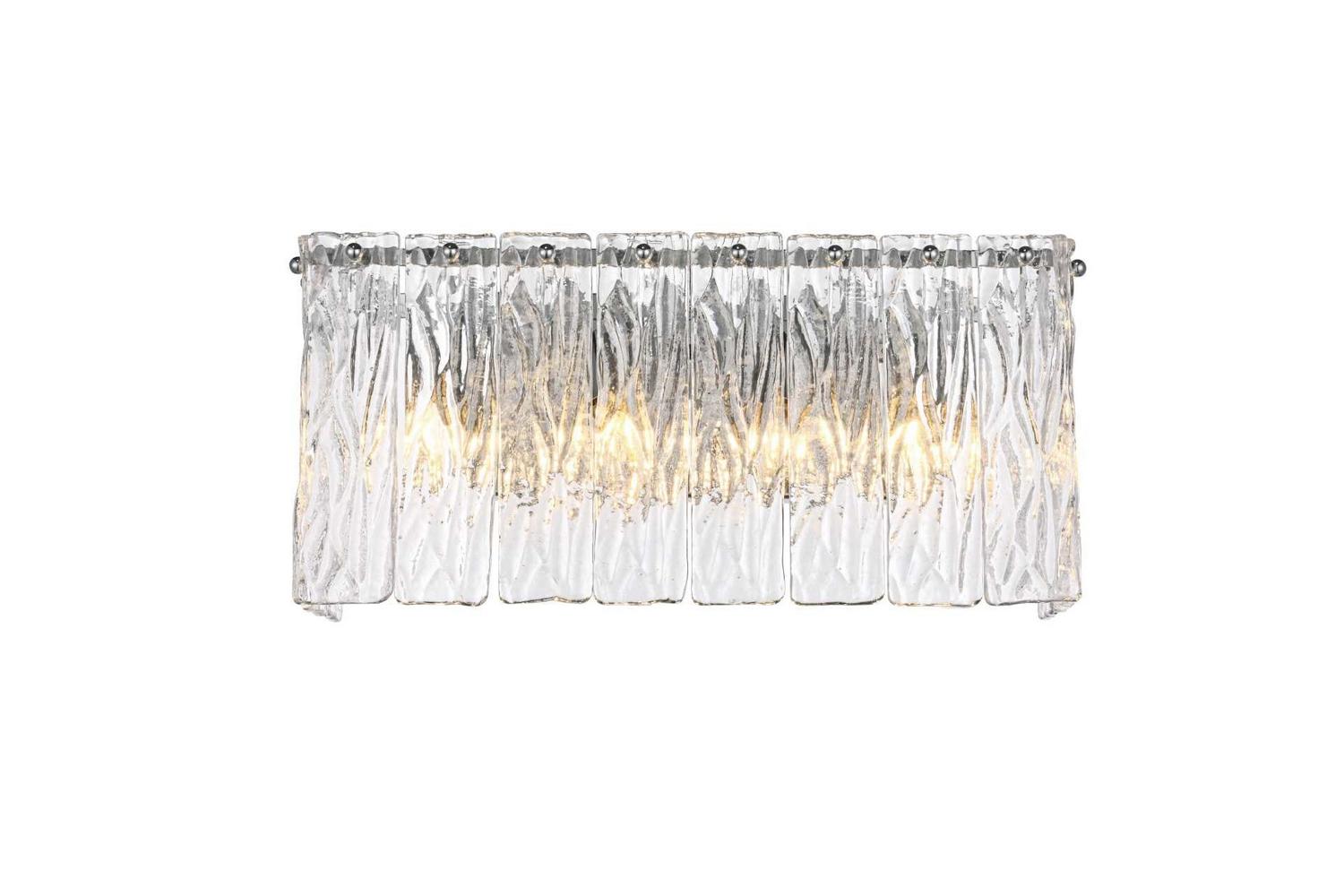 Elegant Lighting - 1015W16C-03GL - Four Light Wall Sconce - Georgina - Chrome