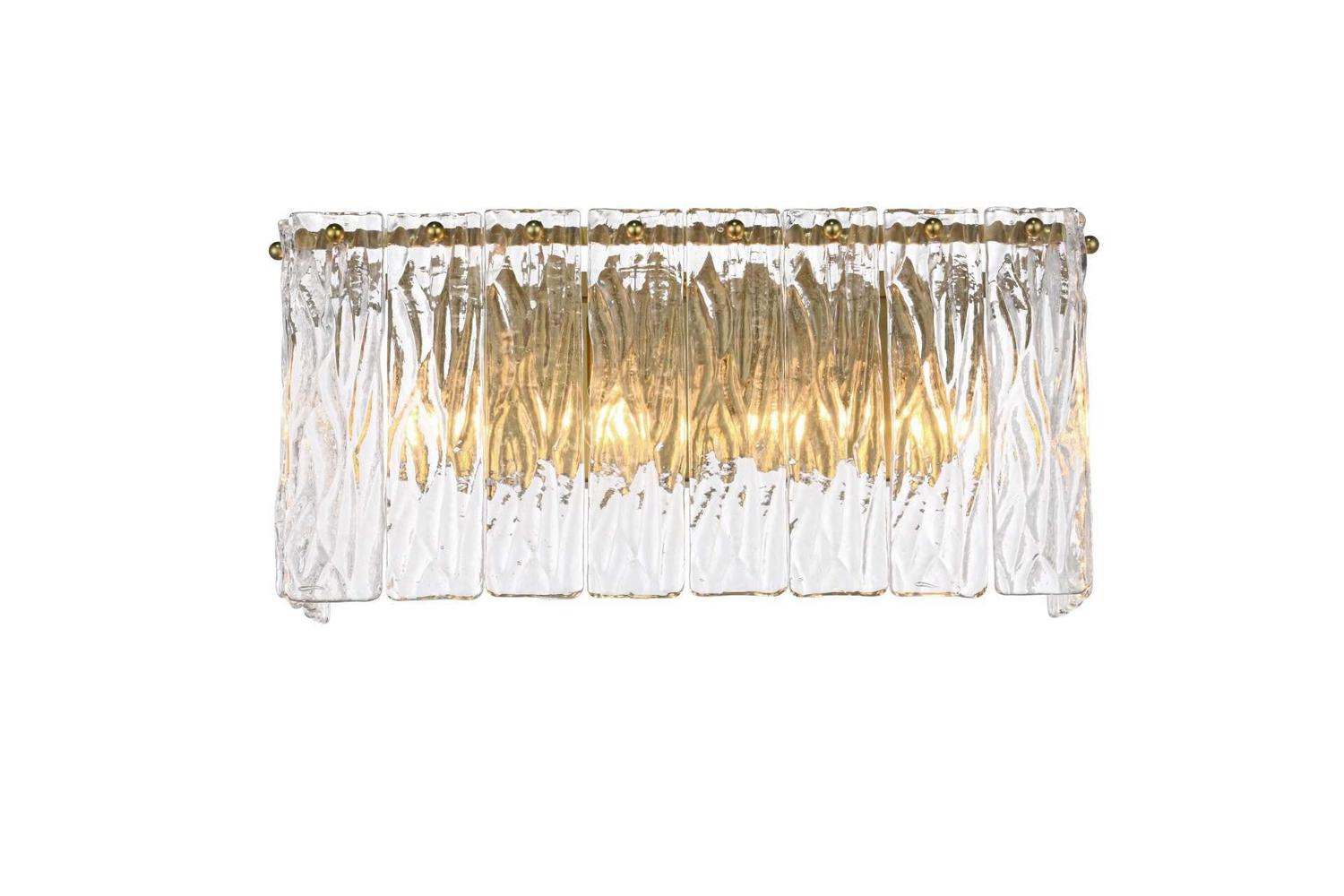 Elegant Lighting - 1015W16SG-03GL - Four Light Wall Sconce - Georgina - Satin Gold