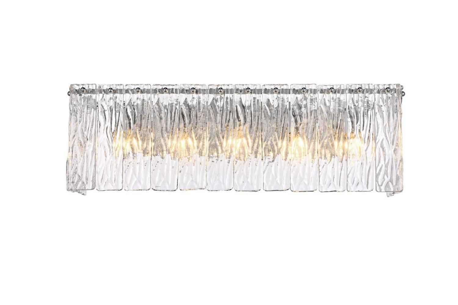 Elegant Lighting - 1015W24C-03GL - Five Light Wall Sconce - Georgina - Chrome