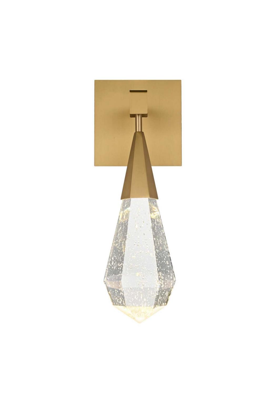 Elegant Lighting - 1013W5SG-02CR - LED Wall Sconce - Amora - Satin Gold