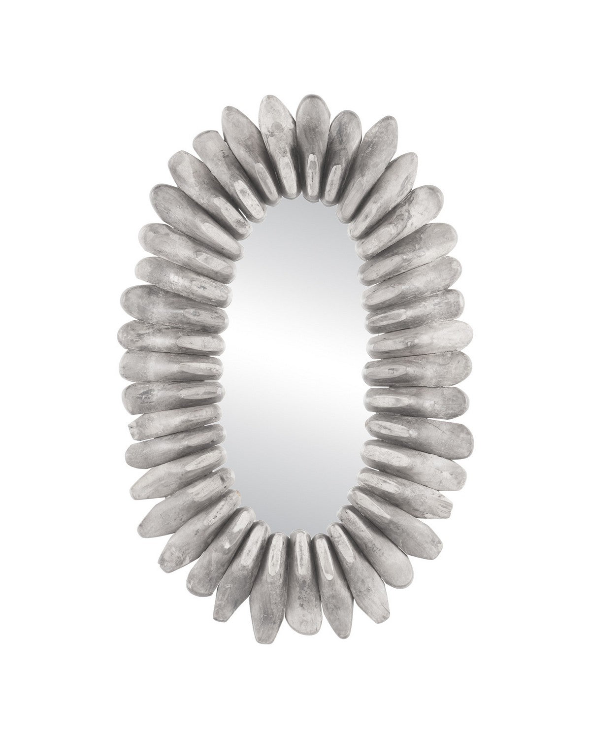 Currey and Company - 1000-0177 - Mirror - Cobbler - Washed White