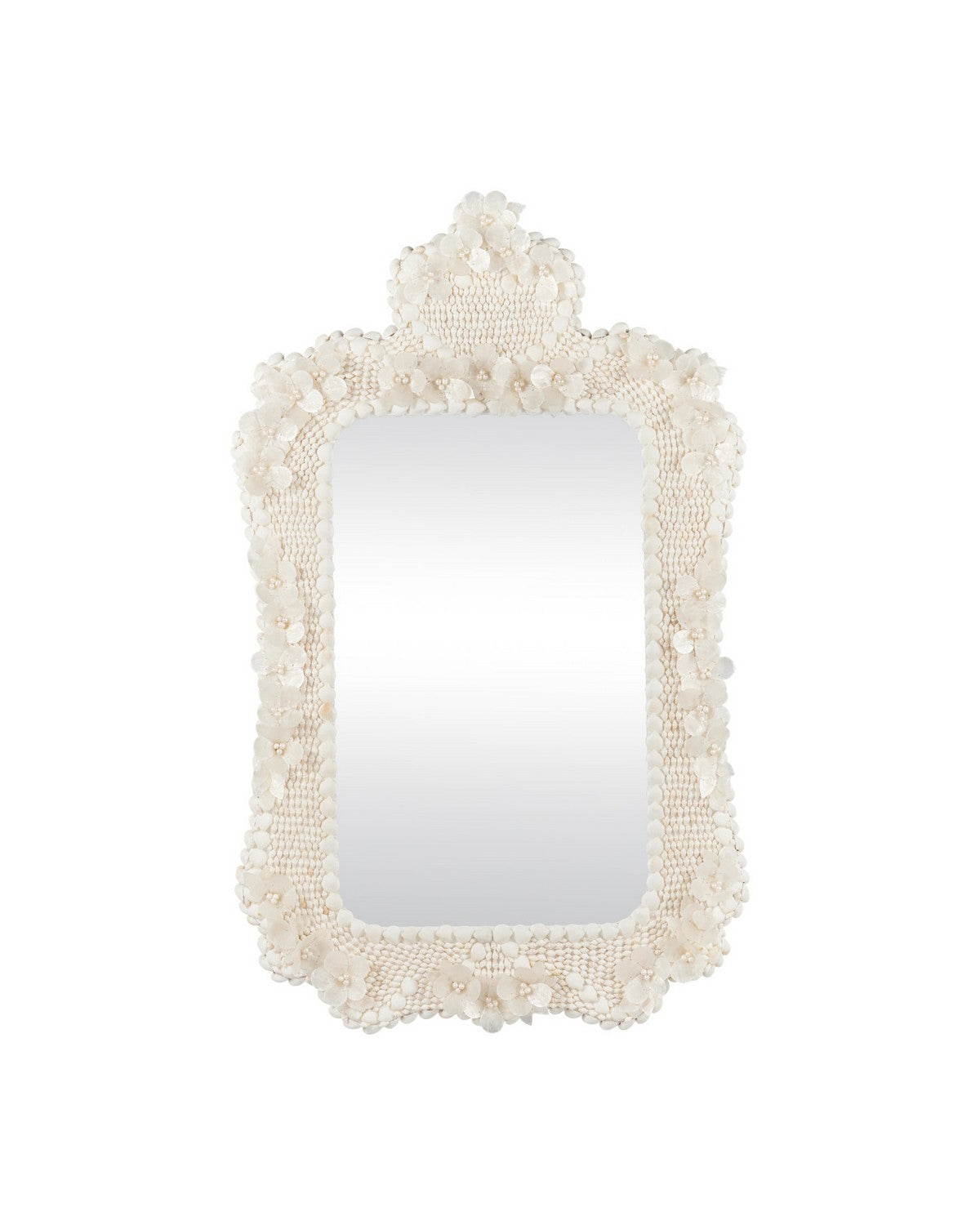 Currey and Company - 1000-0186 - Mirror - Capizelle - Natural / White