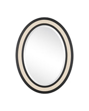 Currey and Company - 1000-0189 - Mirror - Deanna - Ivory / Black