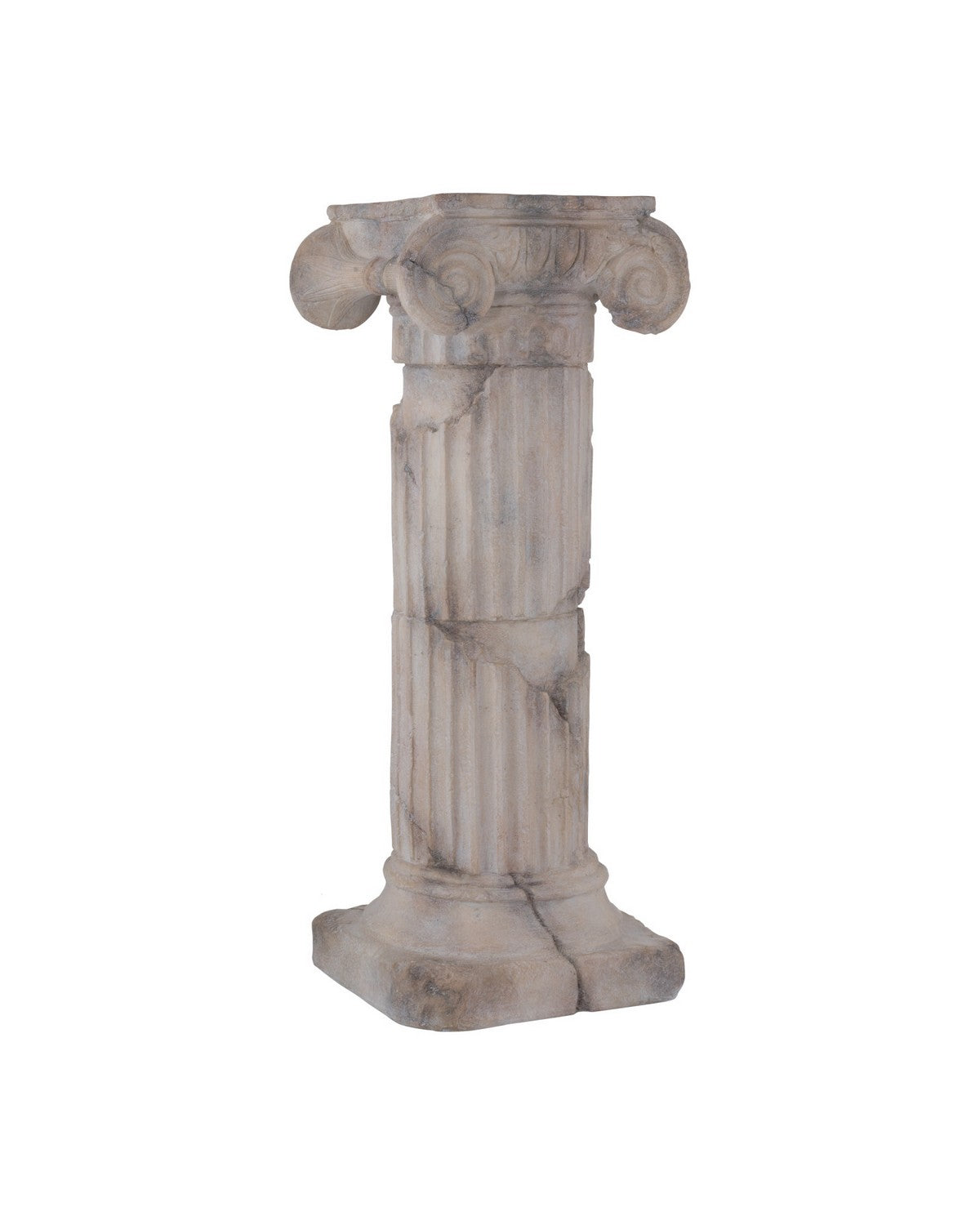 Currey and Company - 1200-1087 - Pillar with Capital - Phoenician - Antique Reddish Brown