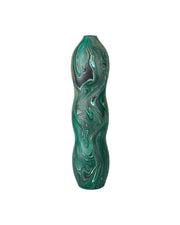 Currey and Company - 1200-1116 - Vase - Tamarind - Marbleized Dark Green