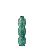 Currey and Company - 1200-1117 - Vase - Tamarind - Marbleized Dark Green