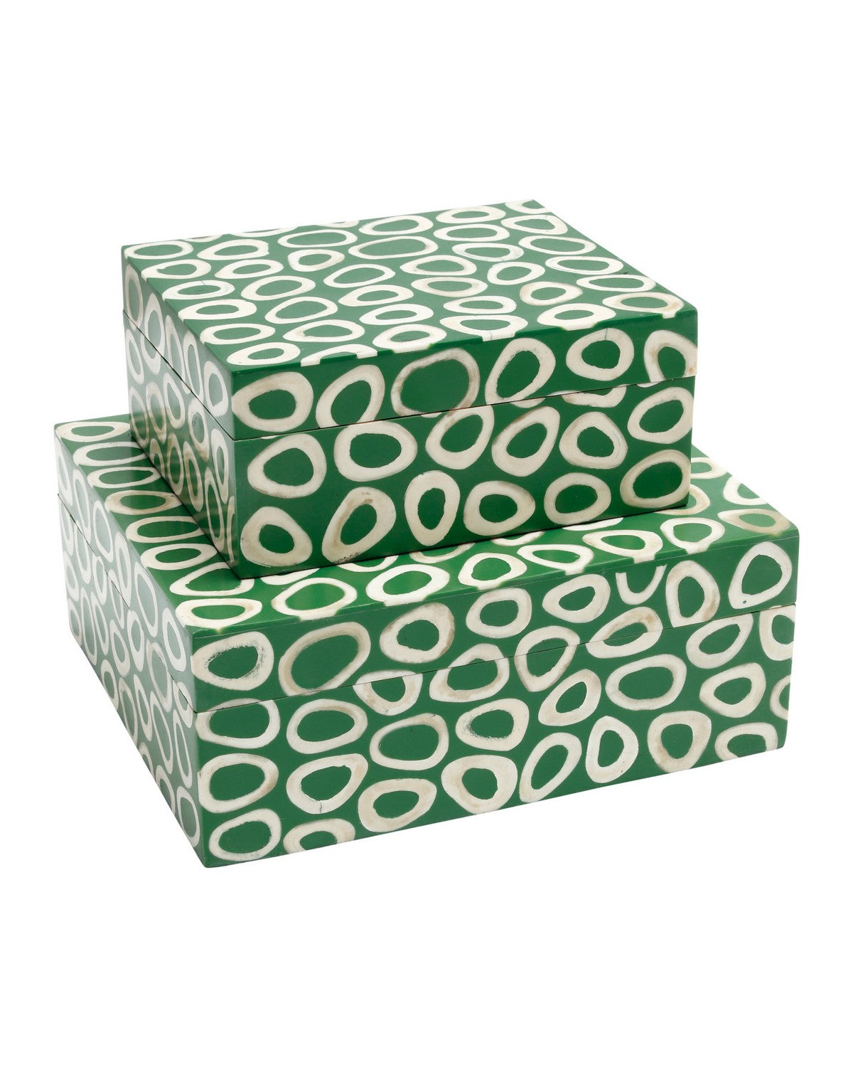 Currey and Company - 1200-1133 - Box Set of 2 - Ovoid - Green / White